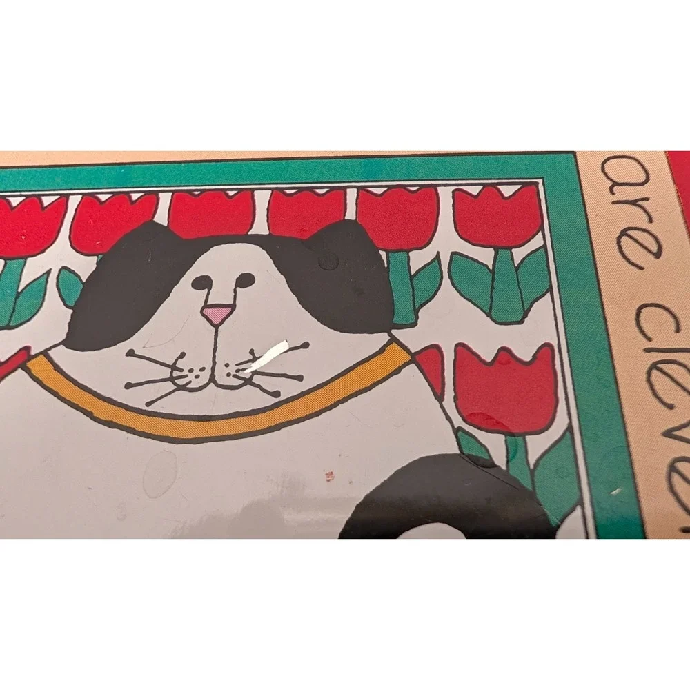 Vintage 1983 Enesco Susan Marie McChesney Cats Are Chic Nesting Tins Set of 3
